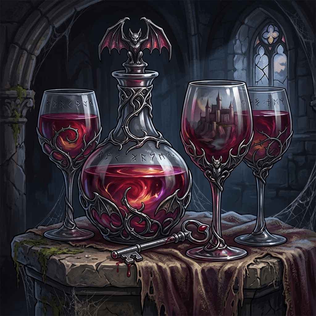 Cristalería de Sangre de vampiro