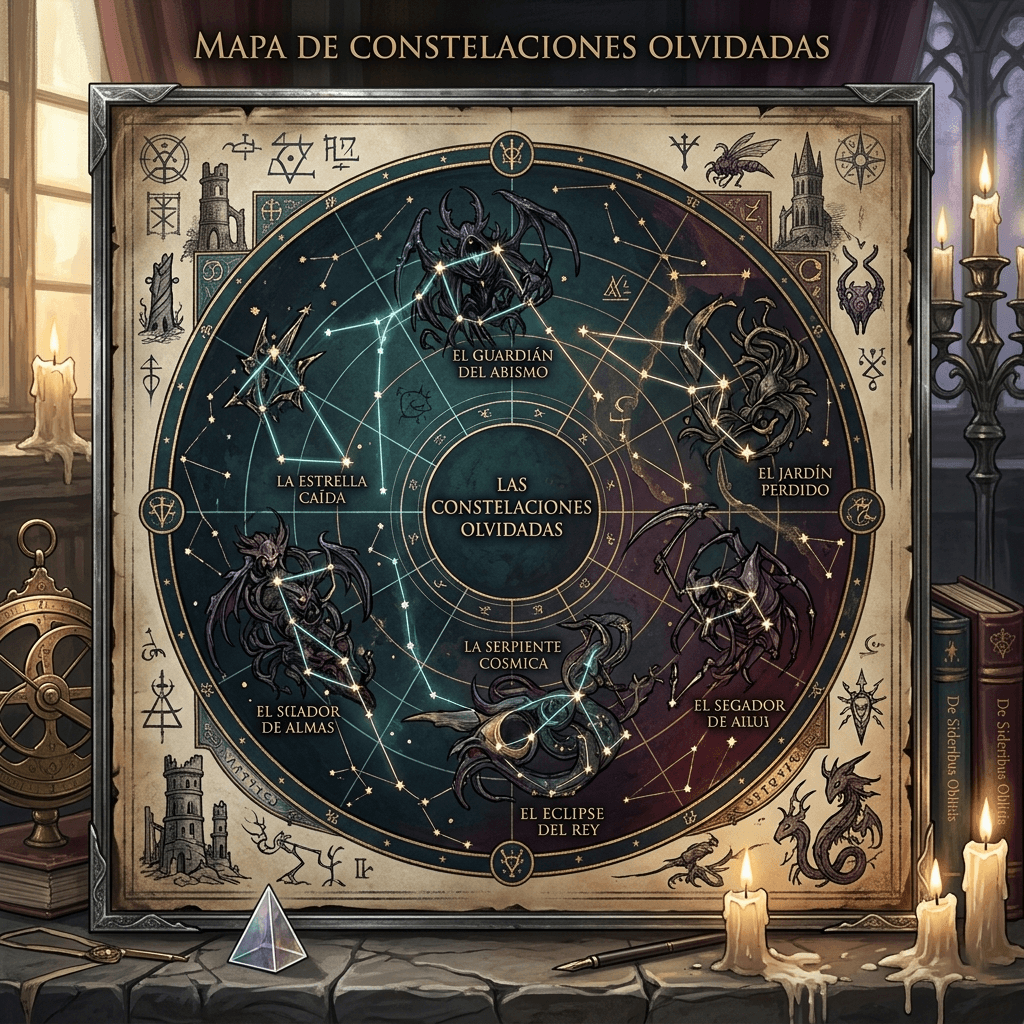 Mapa de constelaciones olvidadas