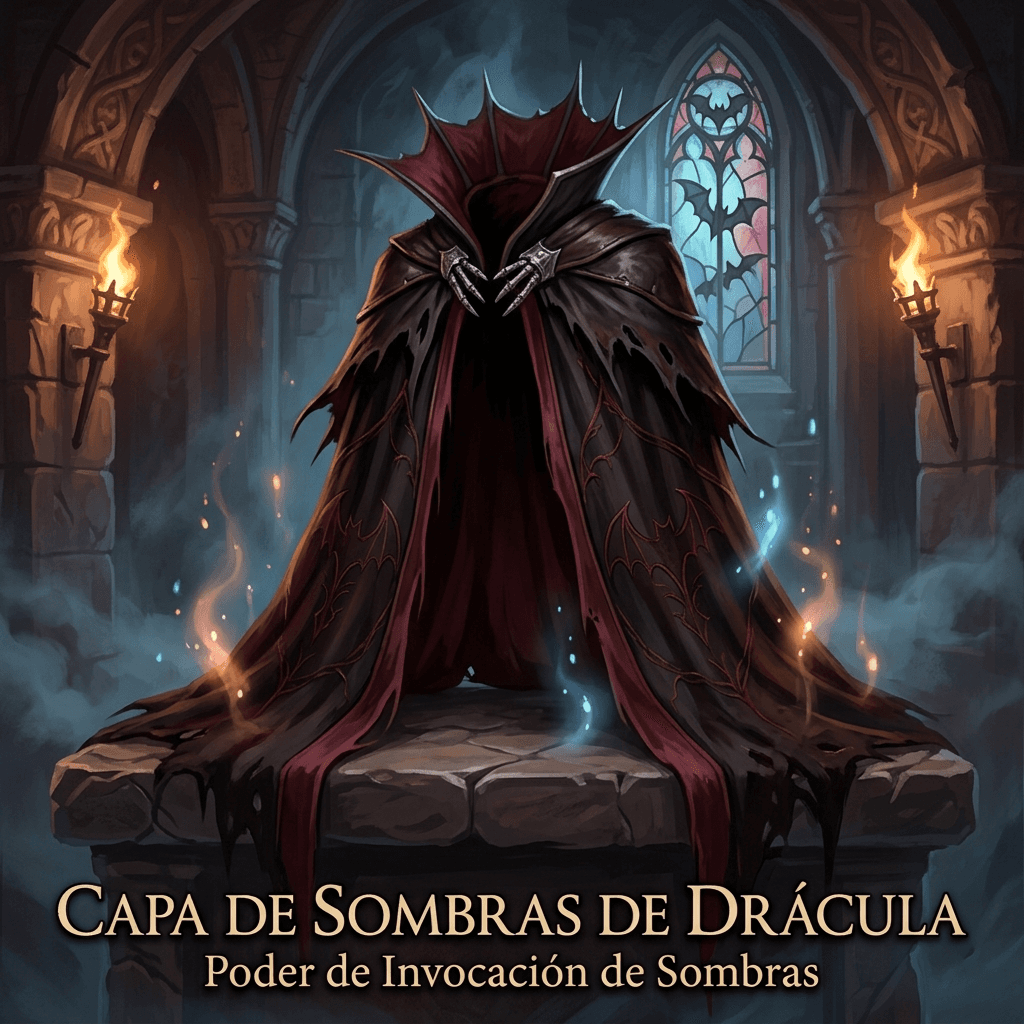 Capa de sombras de Drácula